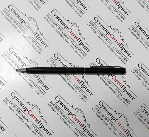 Ручка шариковая BL металлическая, поворотный механизм, метал. клип, черный корпус - канцтовары в Минске